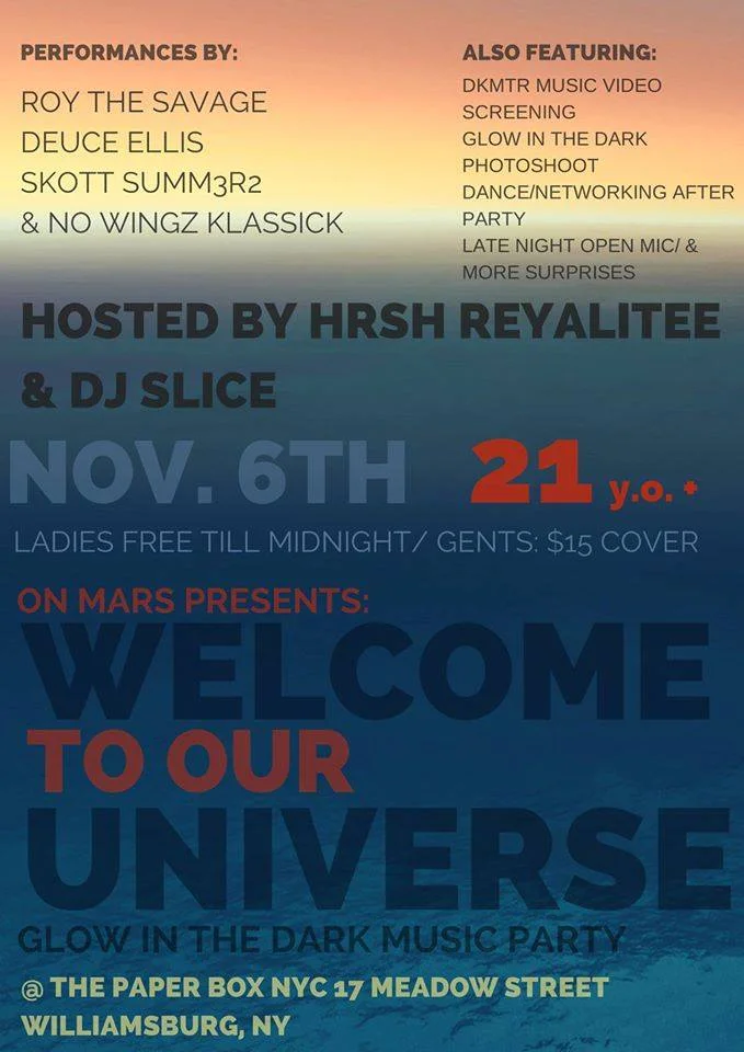 Welcome to our Universe: Glow in The Dark Party