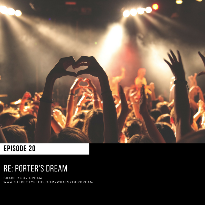  "My dream is to make thousands of people move all at once to the music I created."&nbsp; 