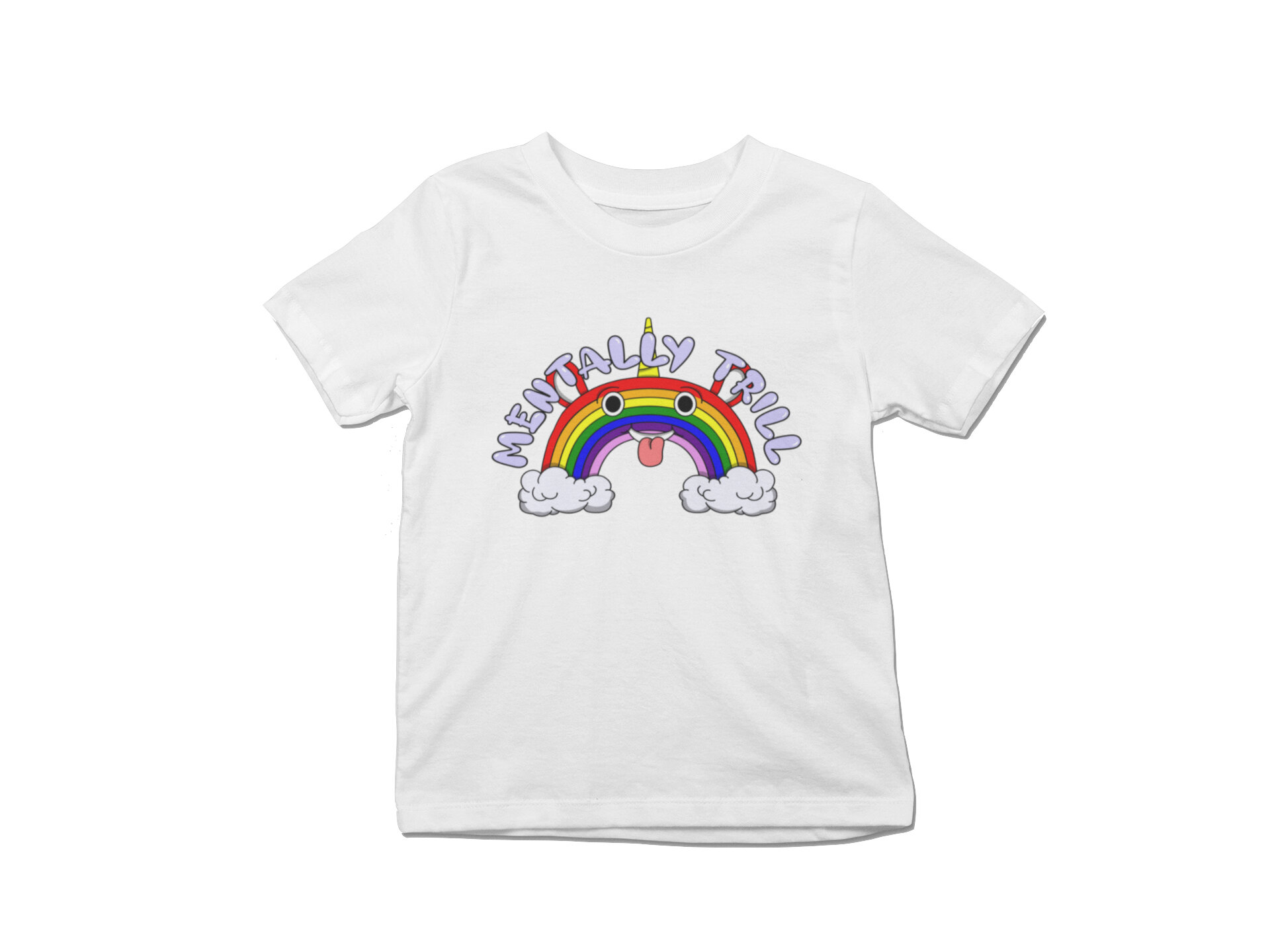 Rainbow Buddy x Mentally Trill (White) (Toddler/Youth) — Stereotype Co ...