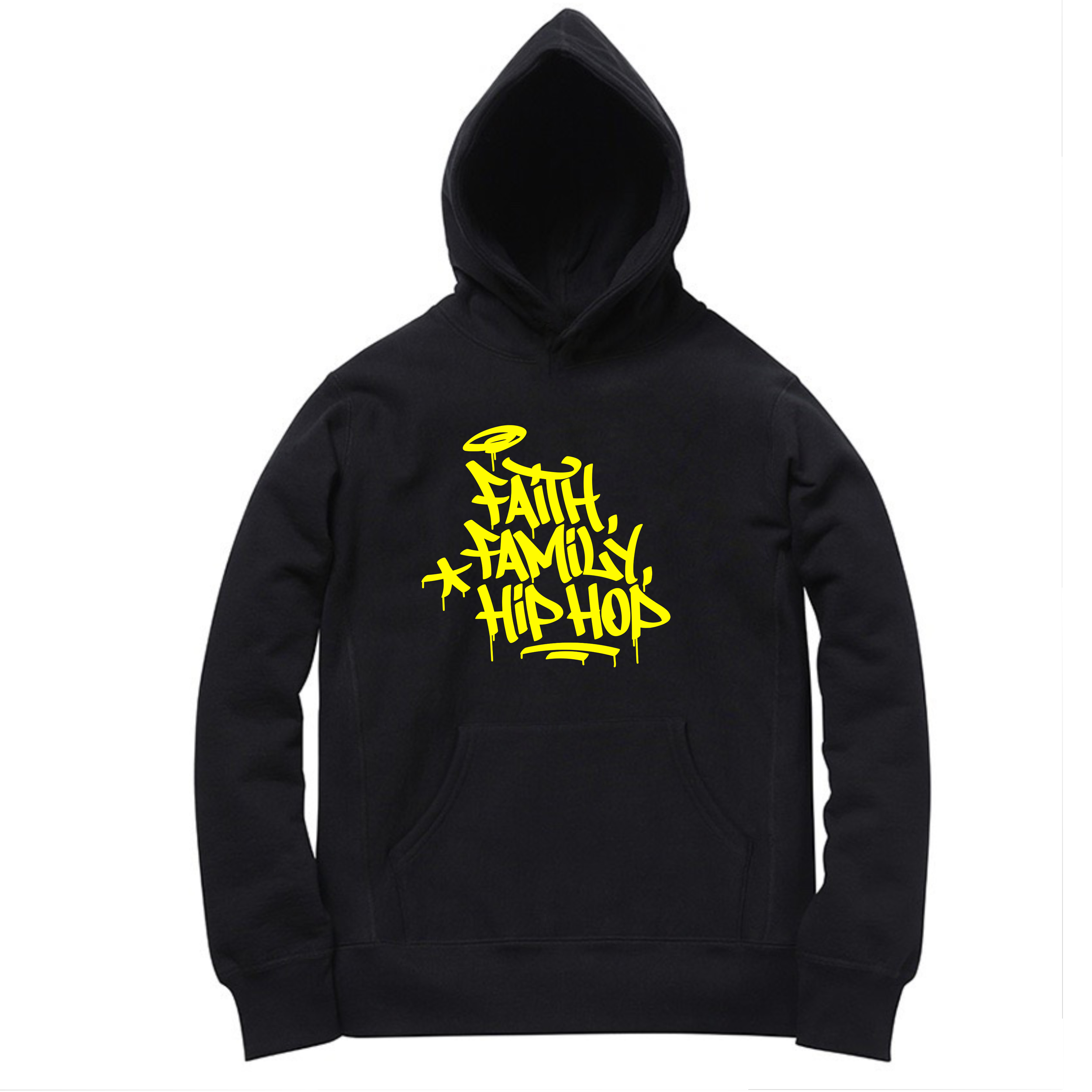 Faith, Family, Hip Hop x Randy Mason Hoody (Black/Yellow) — Stereotype Co I  Don't Stop Dreaming I Official Site