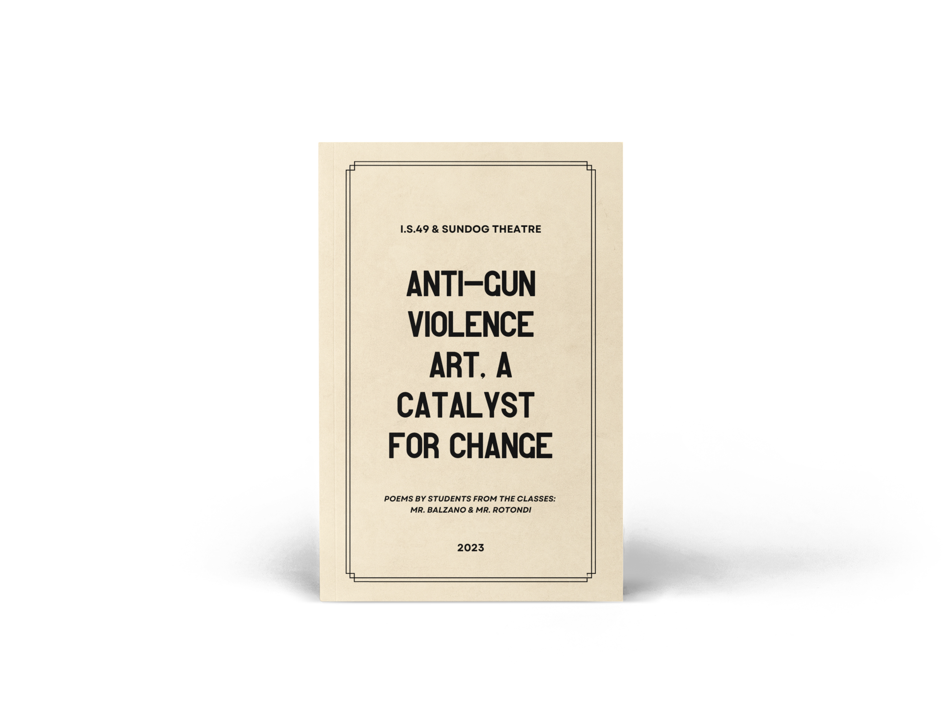 Stereotype Co creates Poetry Books for Sundog Theatre x IS 49 Anti Violence program