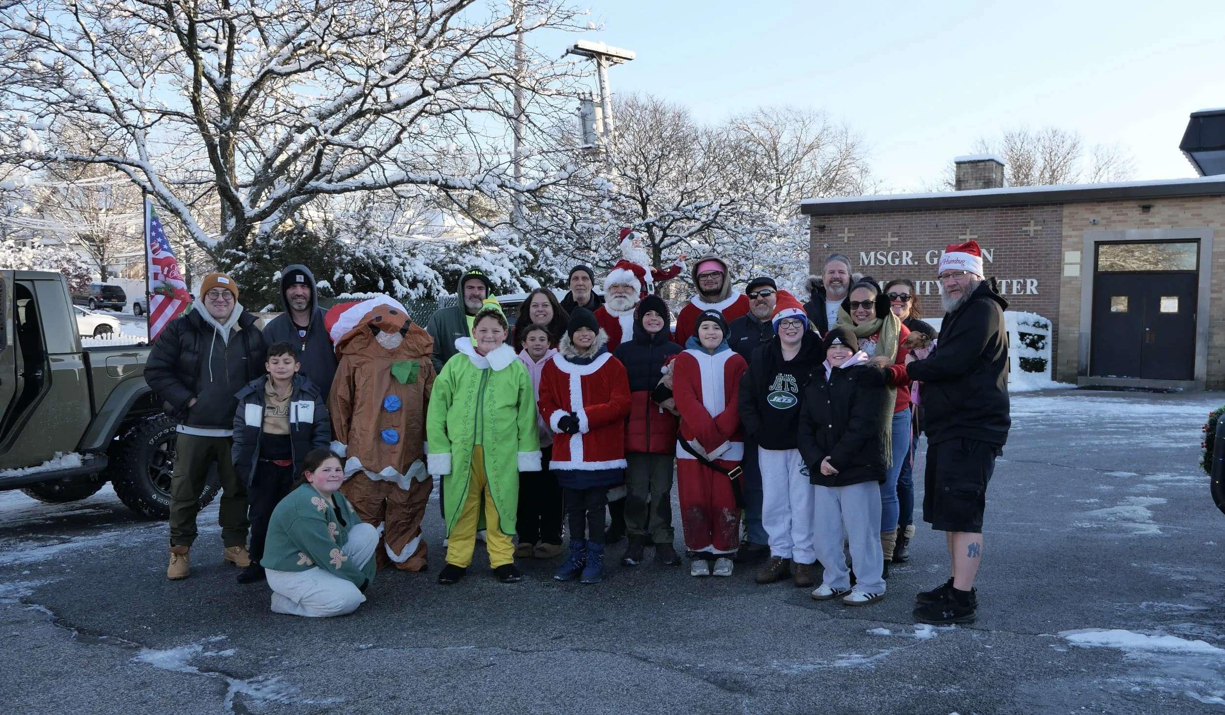 Not Even Snow Could Stop the Westerleigh Santa Parade