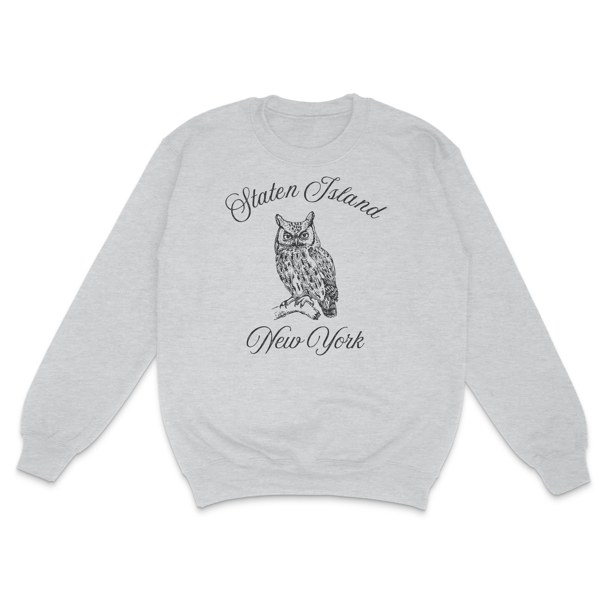 Staten Island White-Faced Owl Crewneck.png