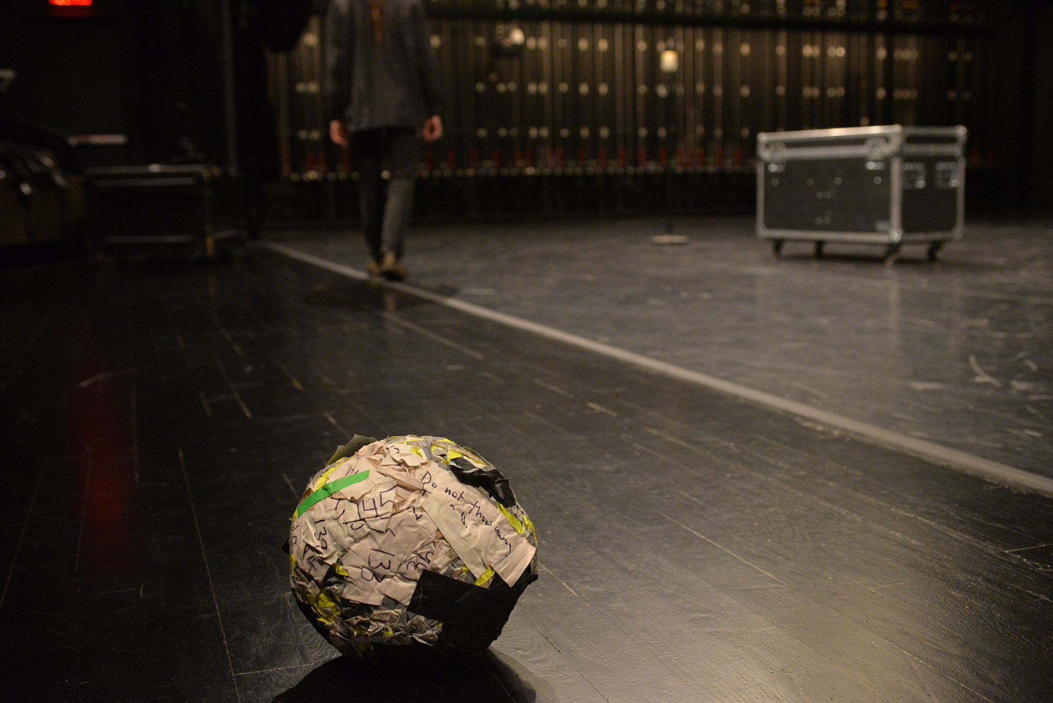A ball of gaffer’s tape in Soft Goods (2016). Photo: Sean Smuda