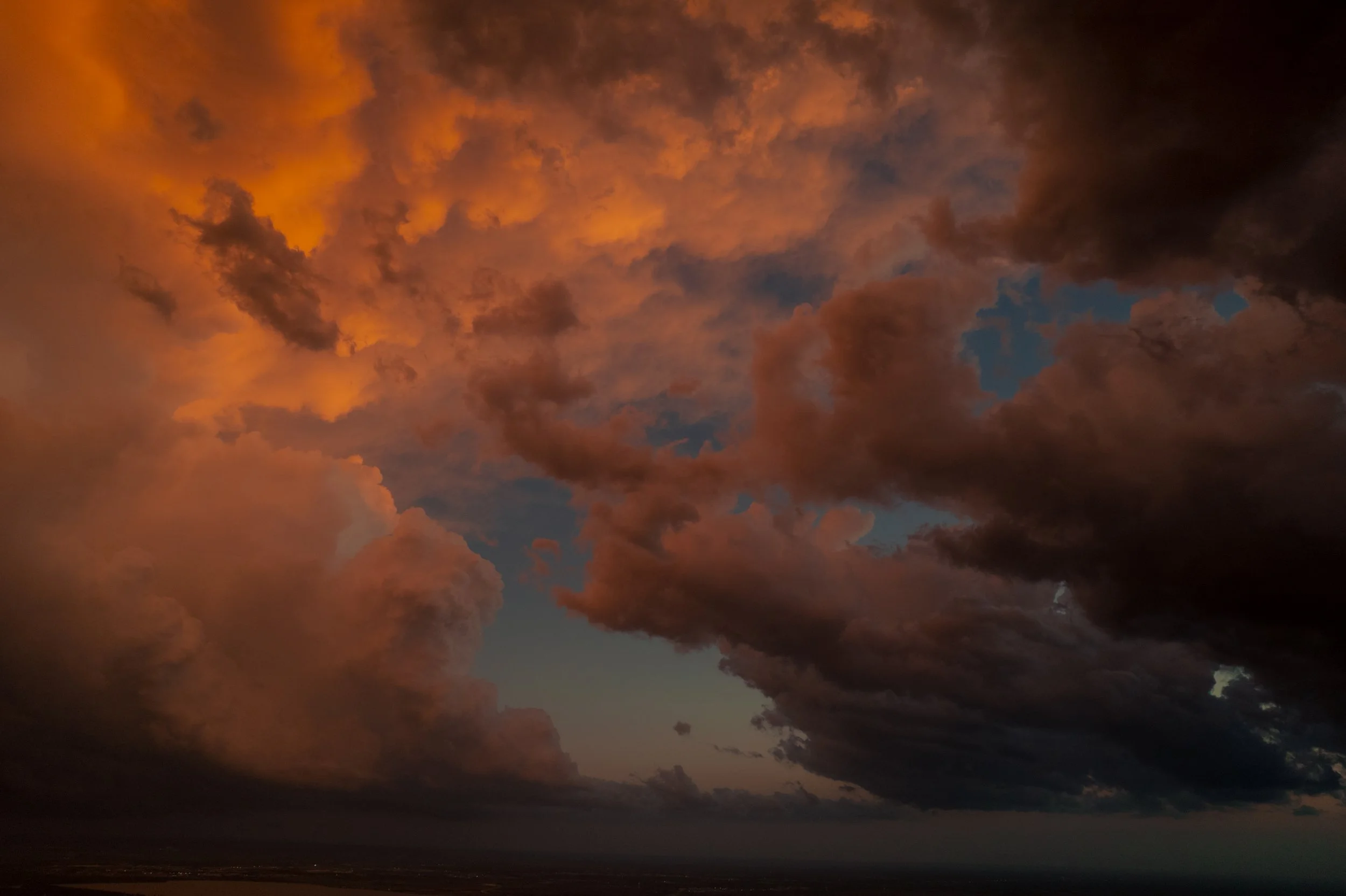  Sunset Drone Photography: Storm Clouds Formation Over Lake Hefner 