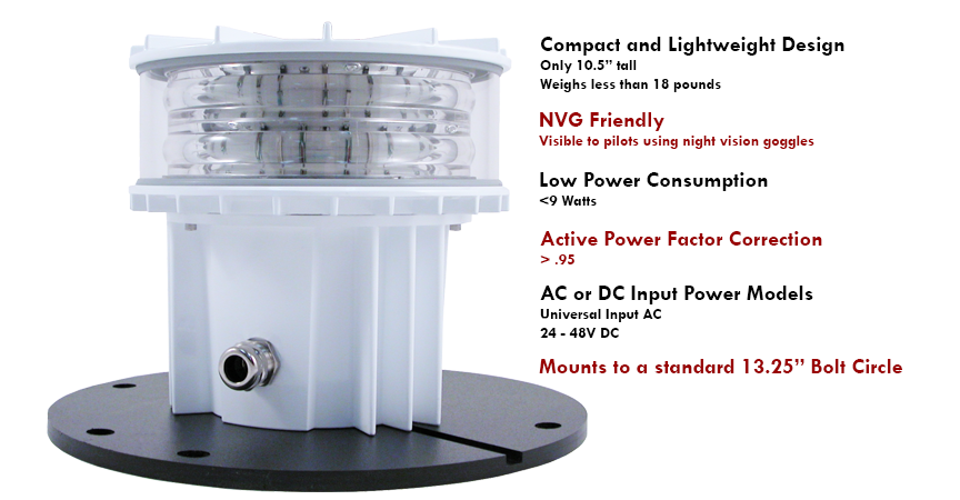 Nv L864led Farlight Obstruction Lights
