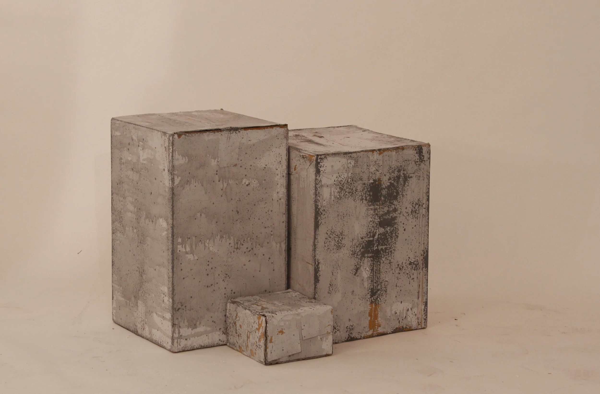  HOEKSTRA + OLMSTED  Title:&nbsp; Walking   Date: 2012  Materials: Flat latex paint, universal tints on cardboard  Dimensions: Variable (~2ft - 6ft )  Image also available as custom pigment print (edition of 10) 