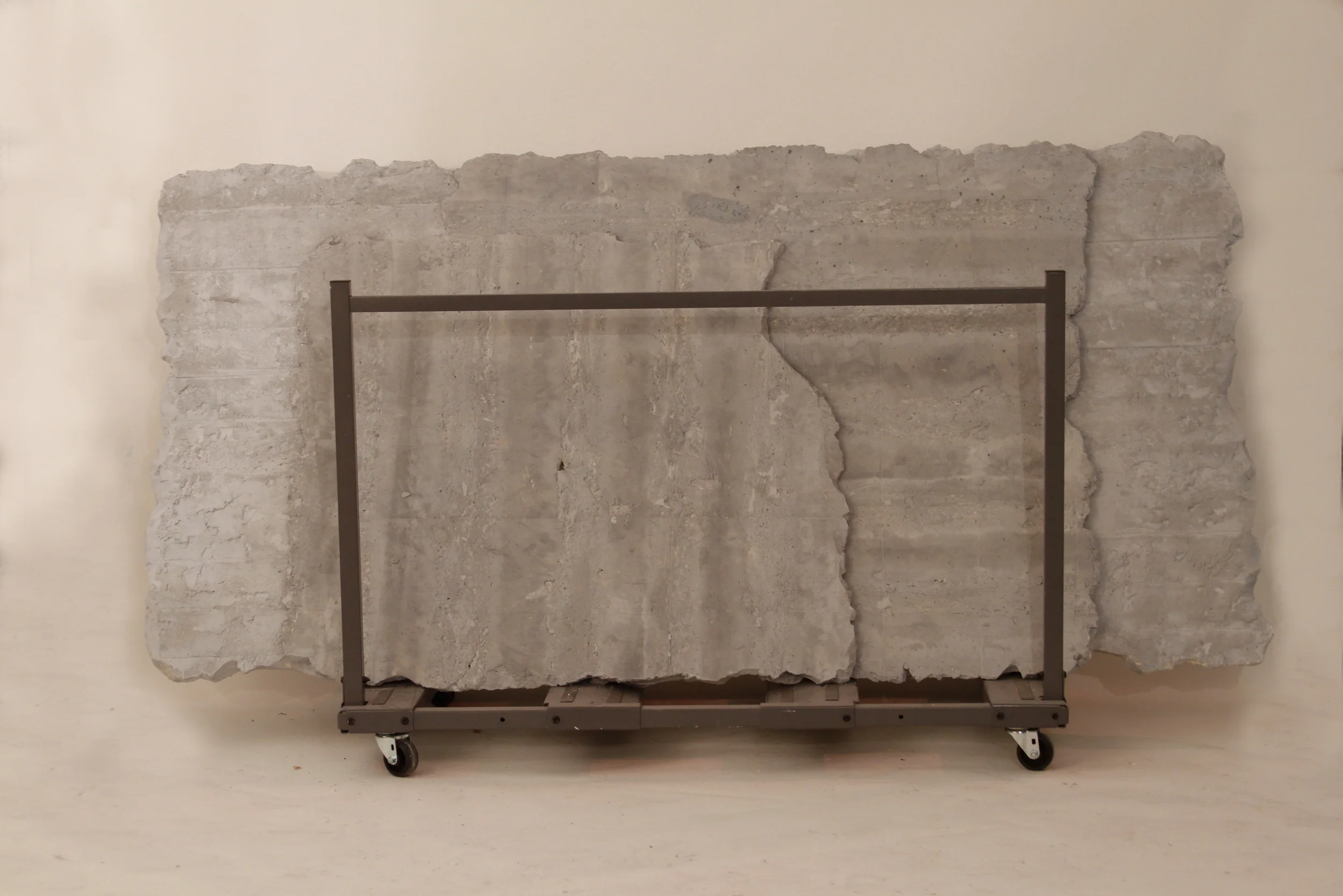  HOEKSTRA + OLMSTED  Title:&nbsp; I sense my body following these instructions   Date: 2012  Materials: Epoxy paint, flat latex paint, universal tints on phenolic foam  Dimensions: Variable (~6ft x 4ft x 8ft)  Image also available as custom pigment p