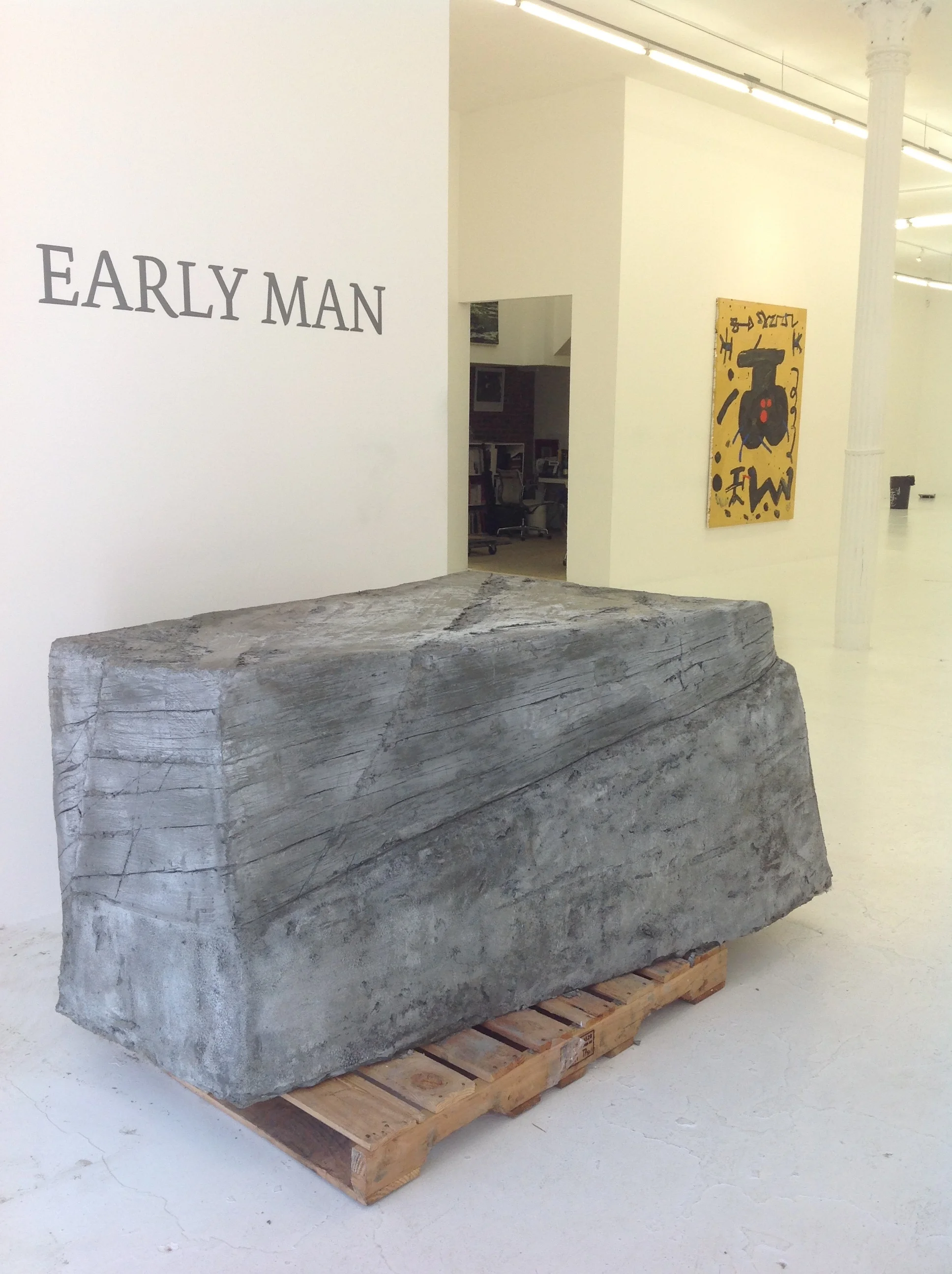  HOEKSTRA  Title:&nbsp; rockwork: table (detail)   Date: 2014  Materials: Portland cement, metal lathe, metal studs and hardwood board  Dimensions: variable (~5ft. x 6 ft x 3 ft) 