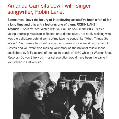 Amanda Carr Interview