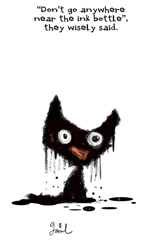 Ink cat.