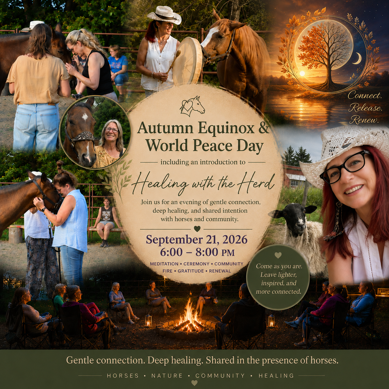 Healing with the Herd Autumn Equinox and World Peace Day