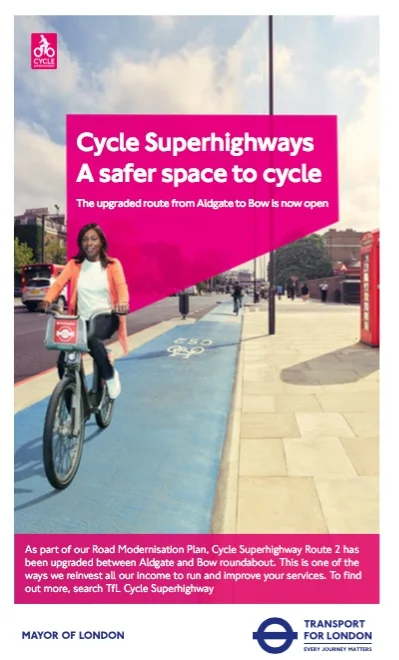 Transport for London Cycle Superhighways