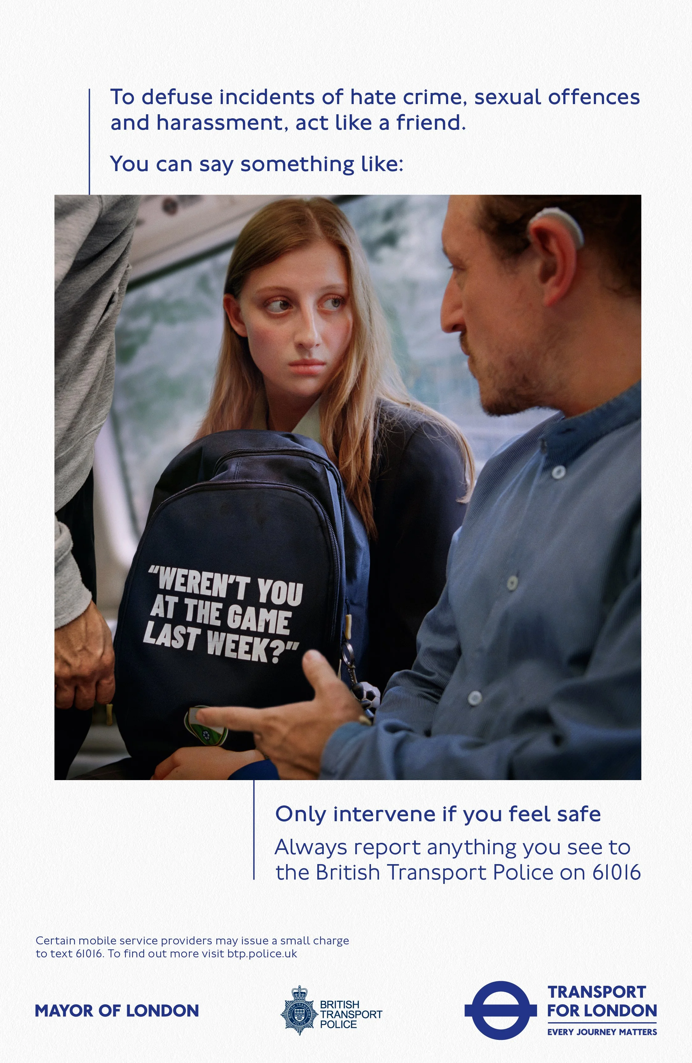 TFL - 'Act like a friend'   Bag 
