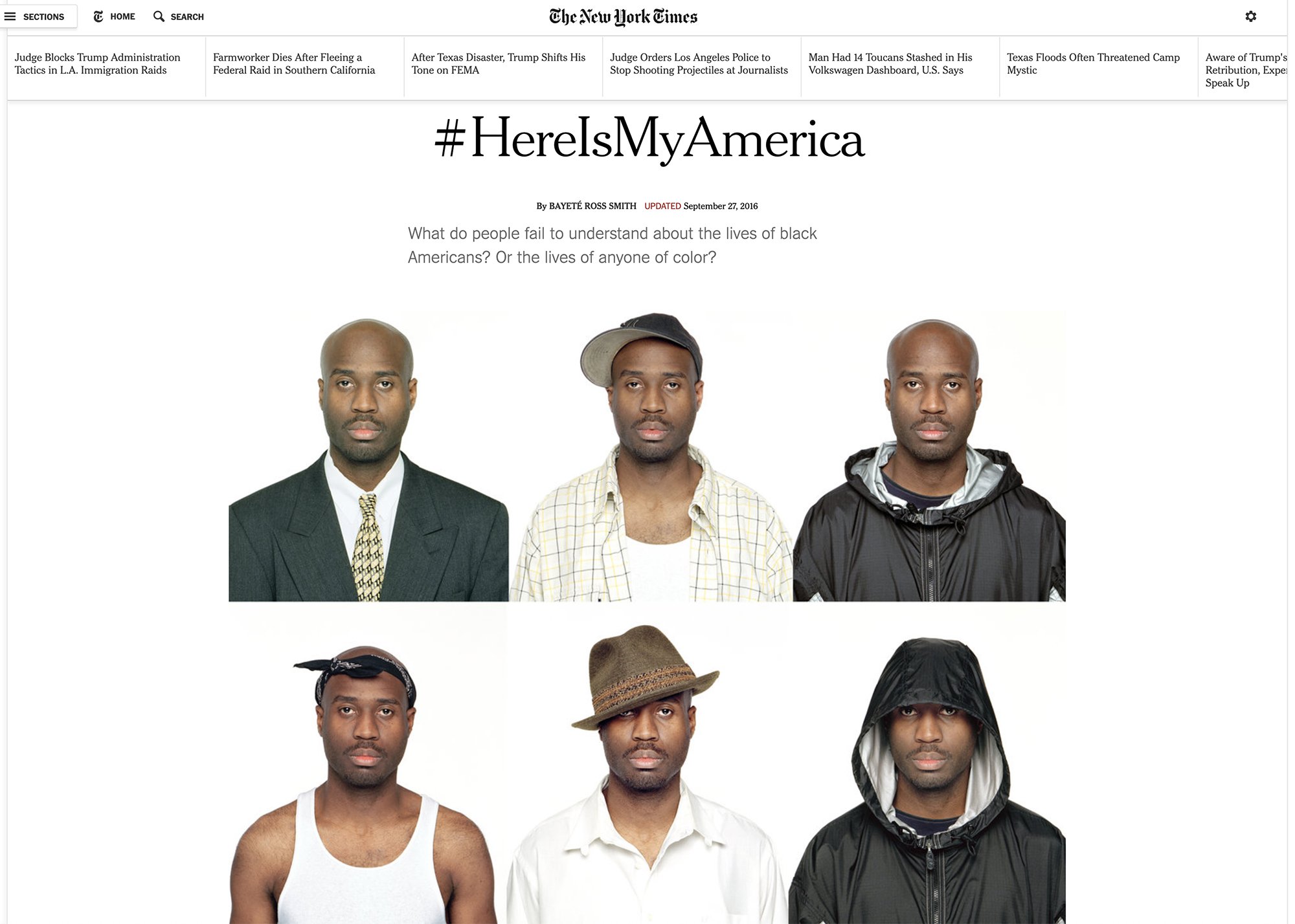 #HereIsMyAmerica The NY Times