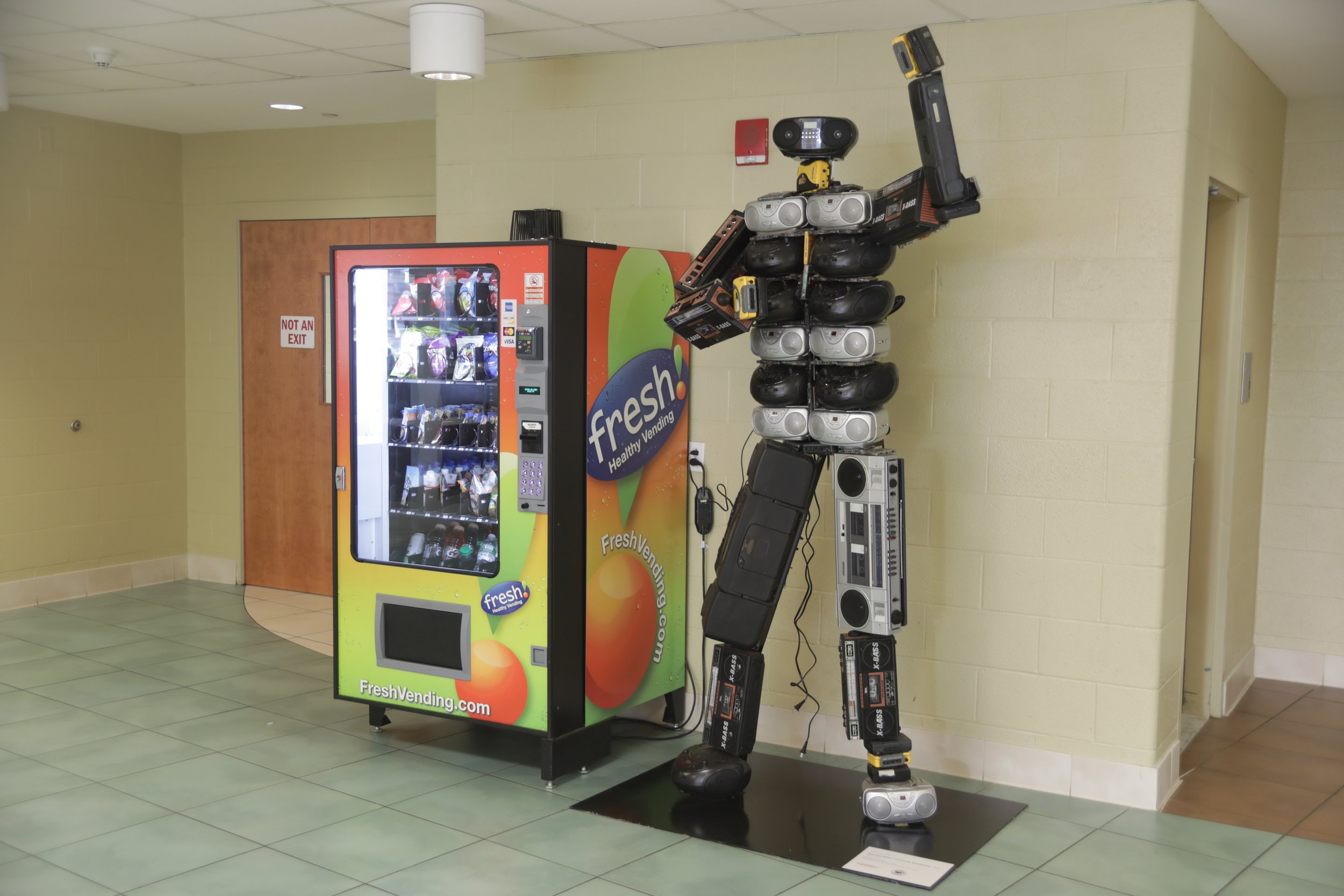 Boombox Sculpture Hartford YMCA
