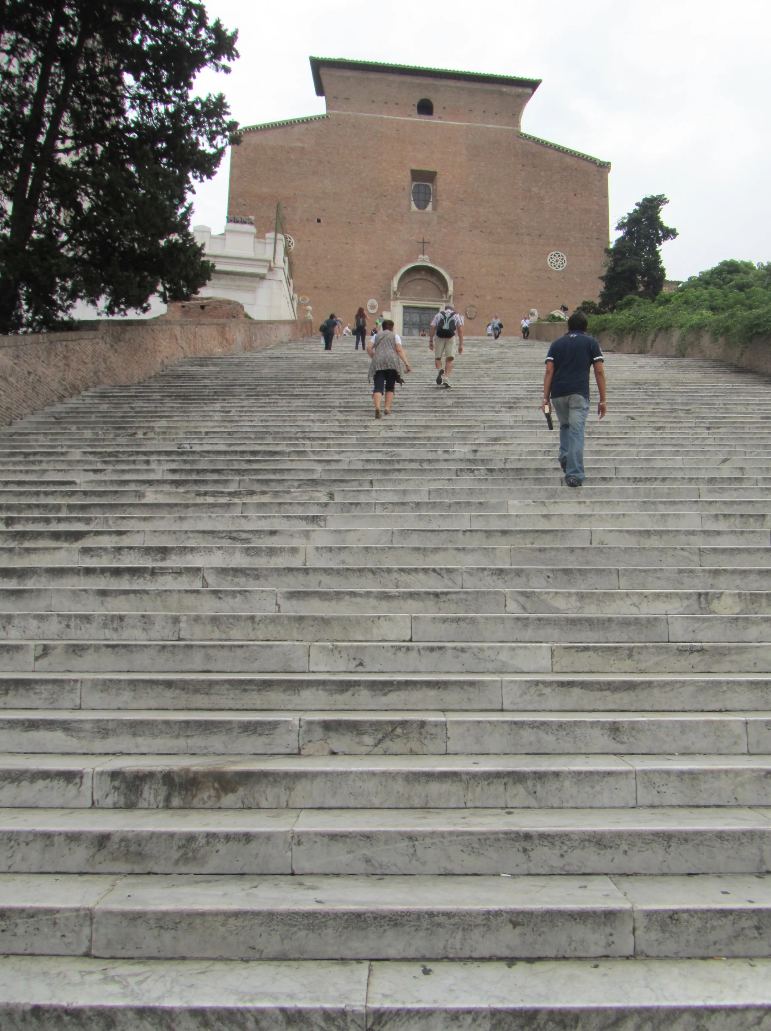Rome - Steps going up to the Basilica of St. Mary