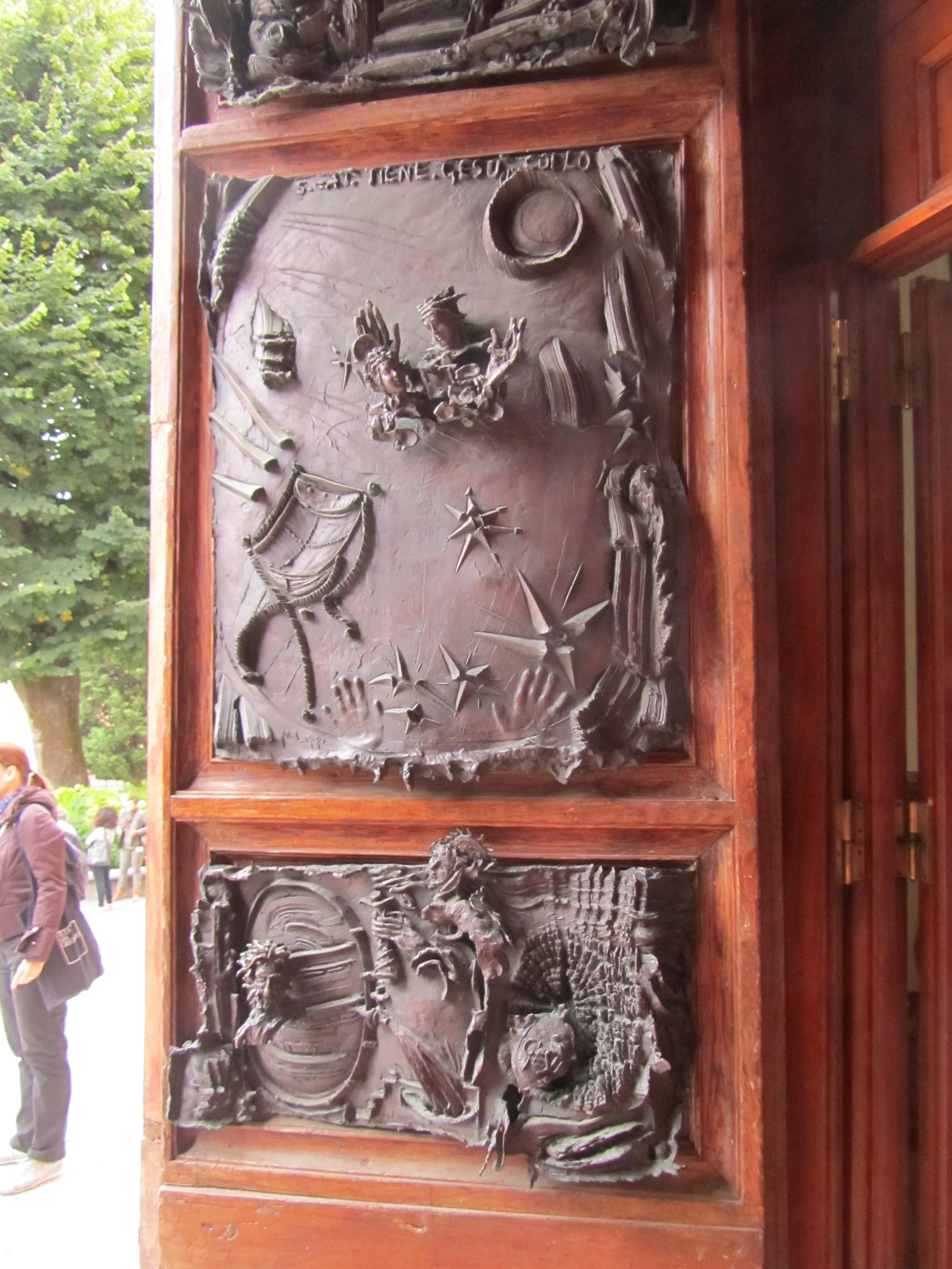 Siena - Door to the Basilica of San Domenico