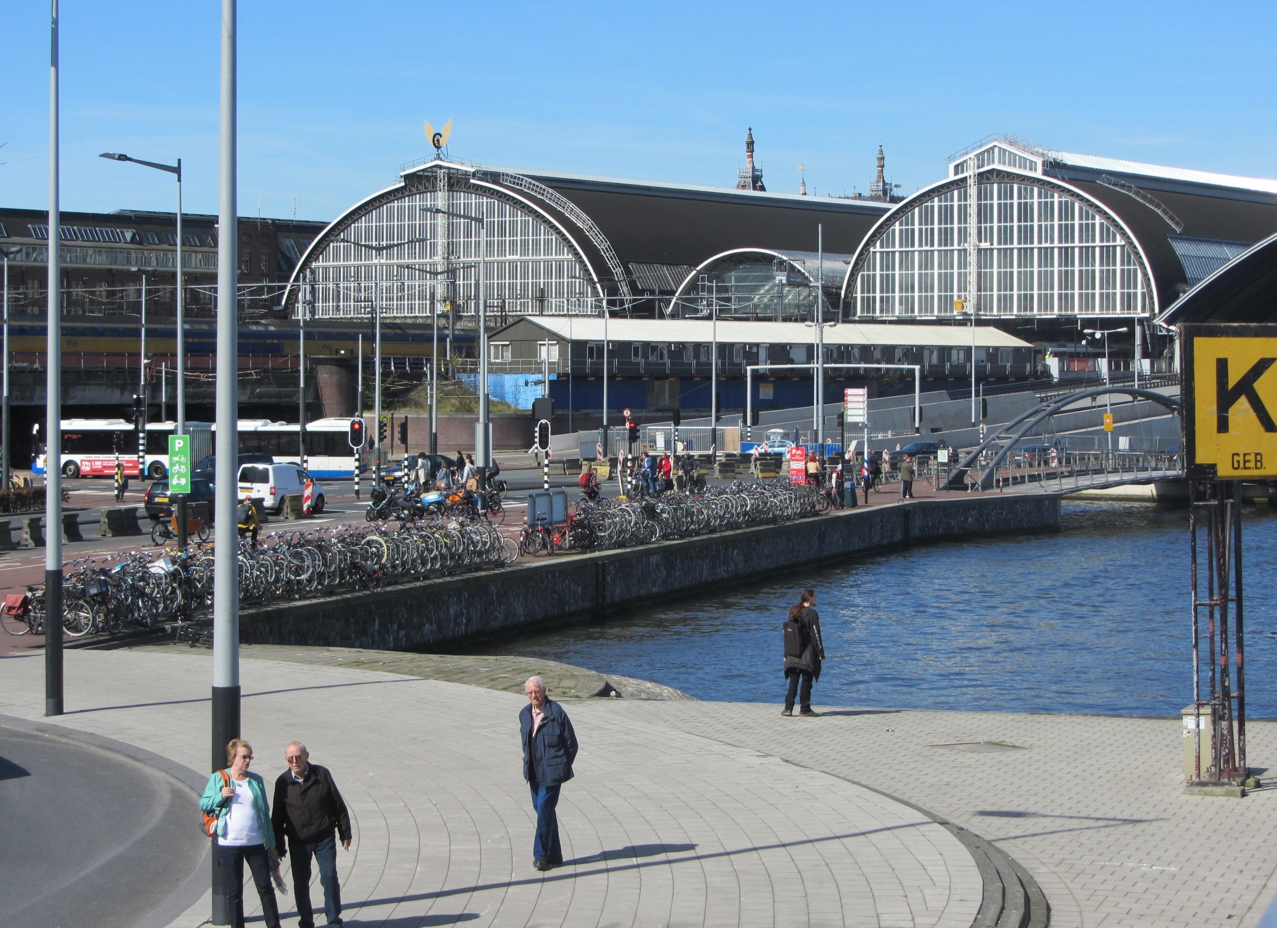  Amsterdam-Bicycle parking lot, an egregious sight in the Netherlands 