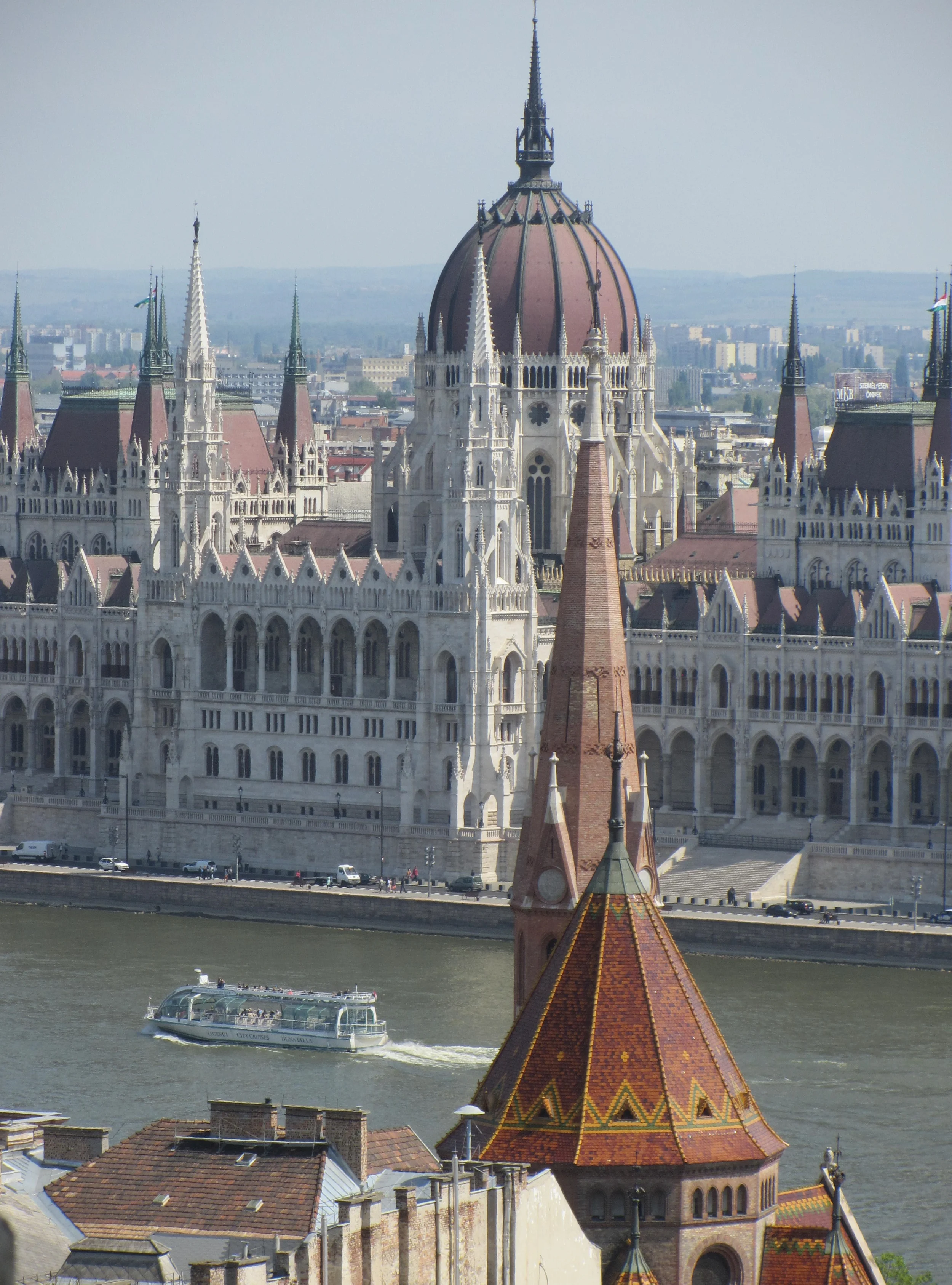  Budapest - View of the Parliament from Fisherman's Bastion 