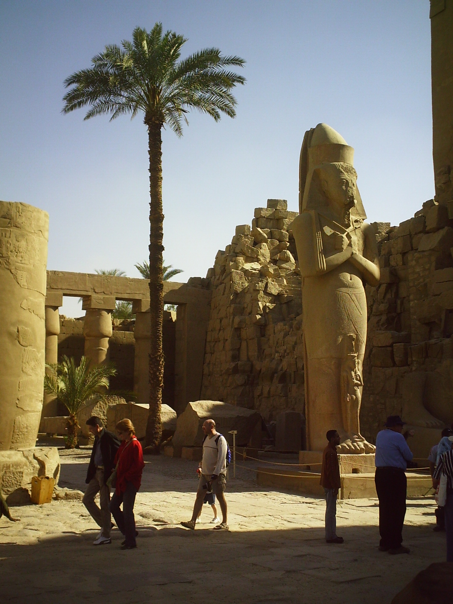  At the Karnak complex 