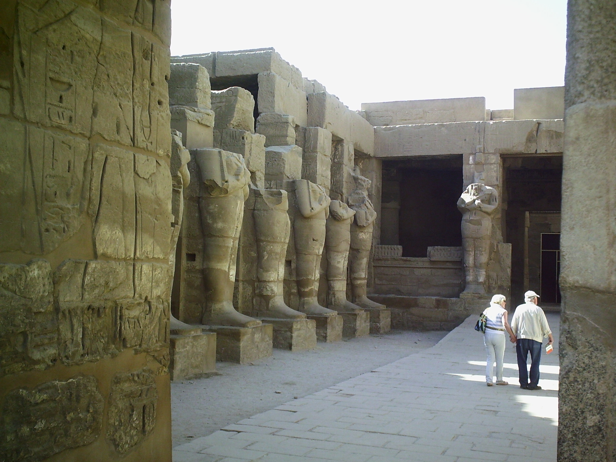  At the Karnak complex 