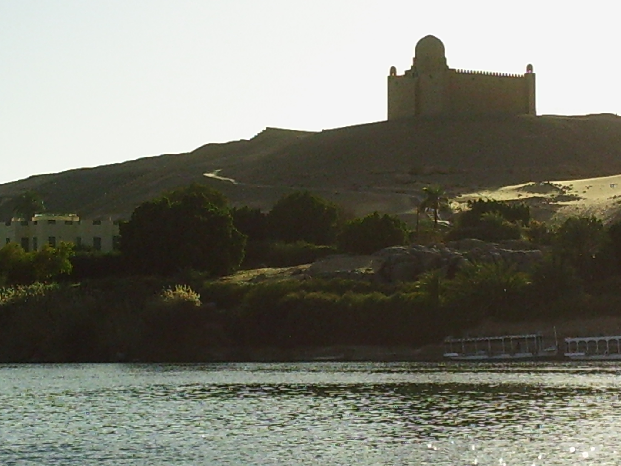  Mausoleum of the Aga Khan in the desert on the banks of the Nile 