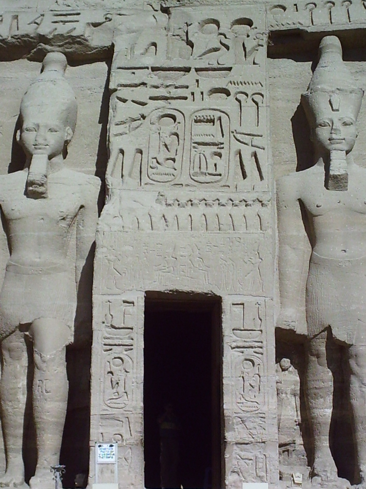  Abu Simbel - Detail of the entrance to the Temple of the King 