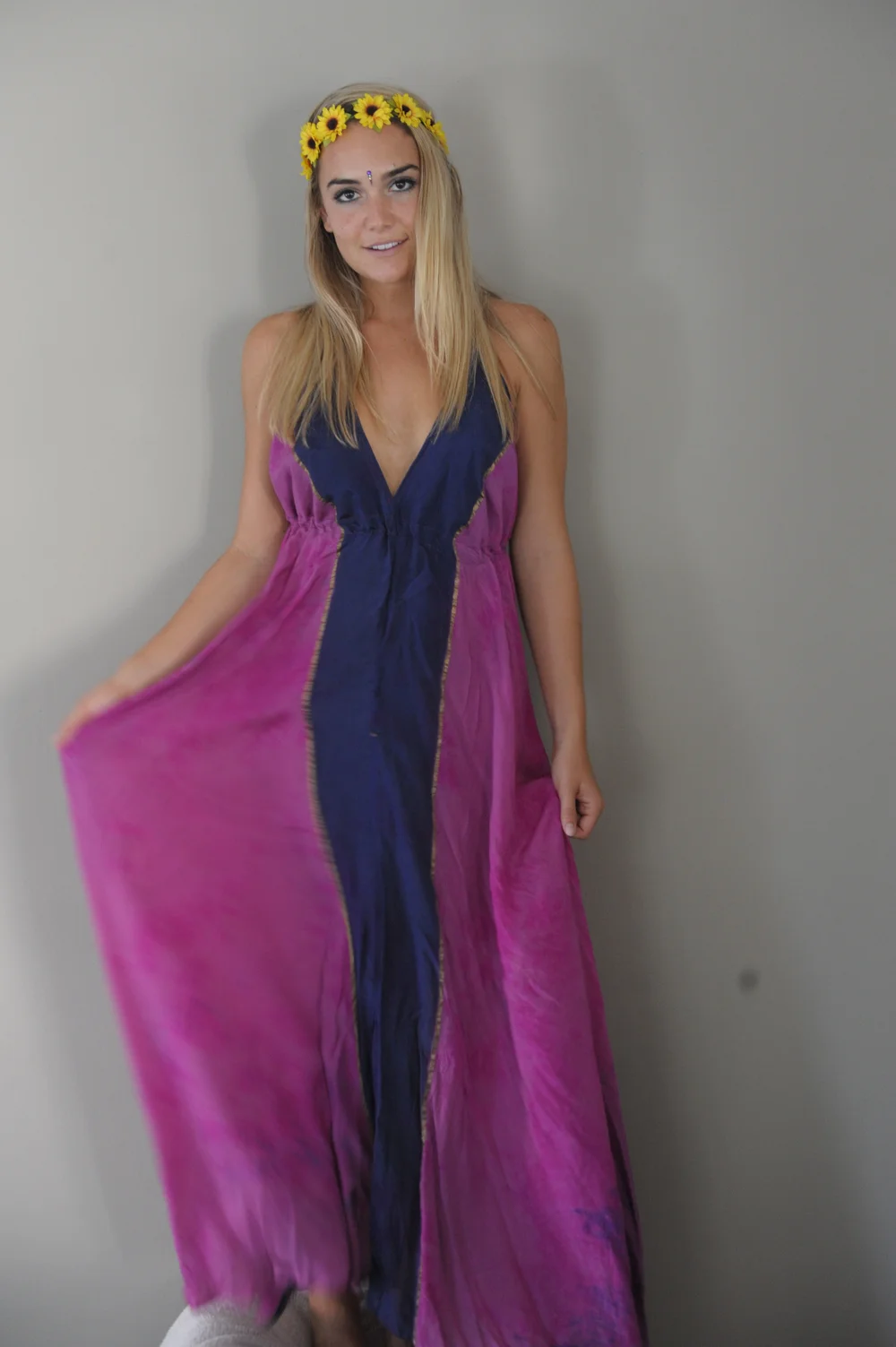 french laundry silk maxi dress  vixens and gypsies