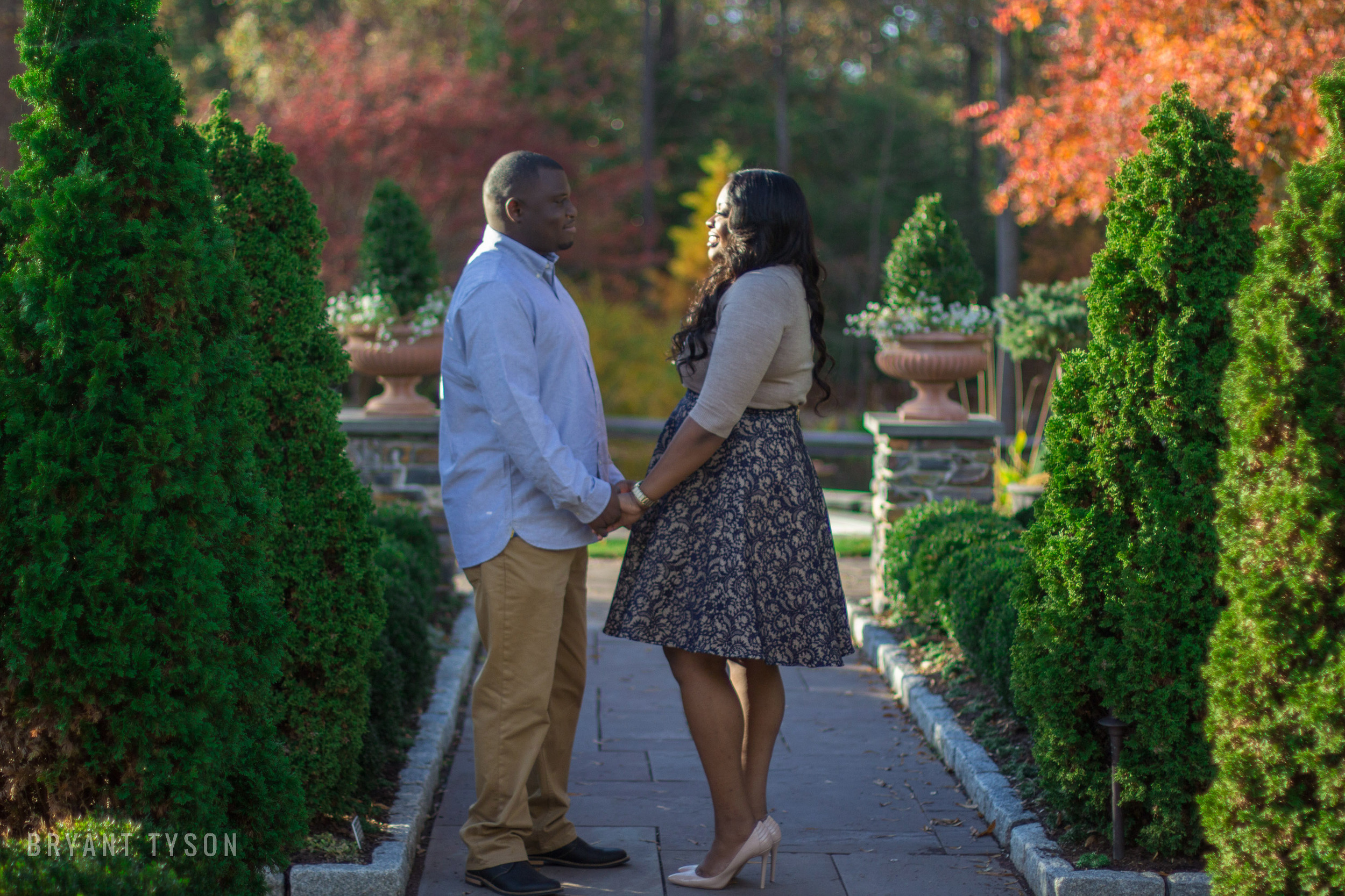 Sara P. Duke Gardens Engagement Photos : Asha + Mark | Bryant Tyson Photography | Eastern NC Wedding Photography