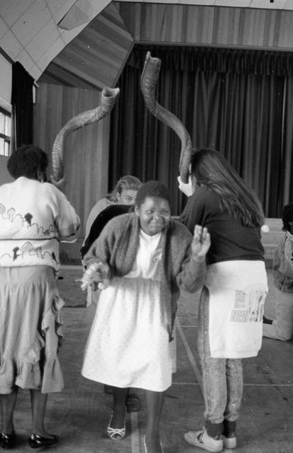 'The snake comes out the cave', part of a music/movement workshop Phillip conducted at a Waldorf Spring Arts Festival. 