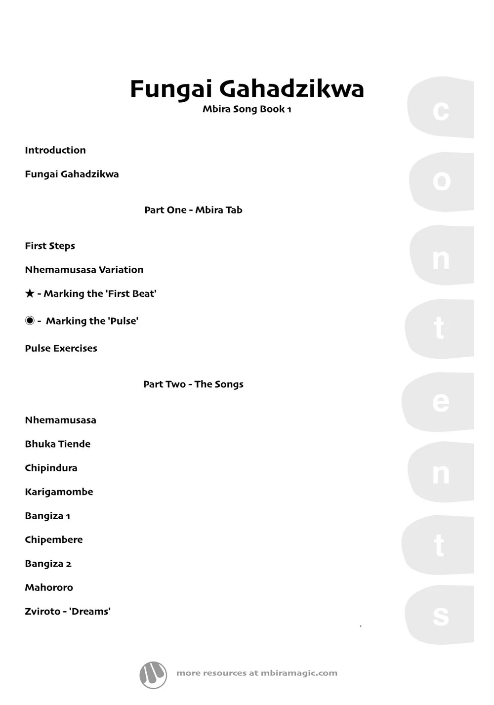 Fungai Zimbabwean Mbira Song Book.jpg