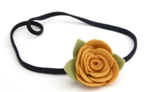 bitty bloom ranunculus headband- choose your color