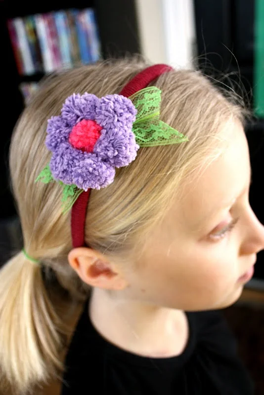 pom pom headband