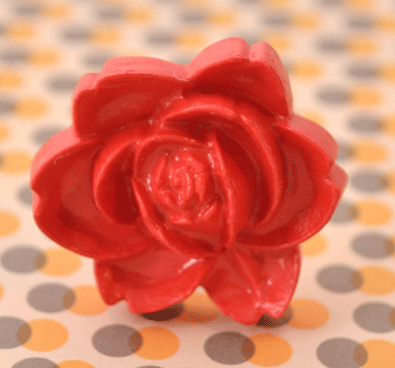 Darlybird ring-red-posy