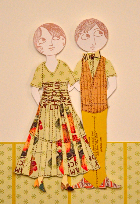 sewn people prints