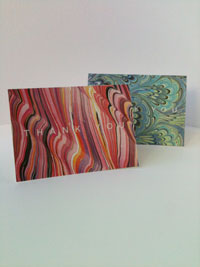 marbled cards