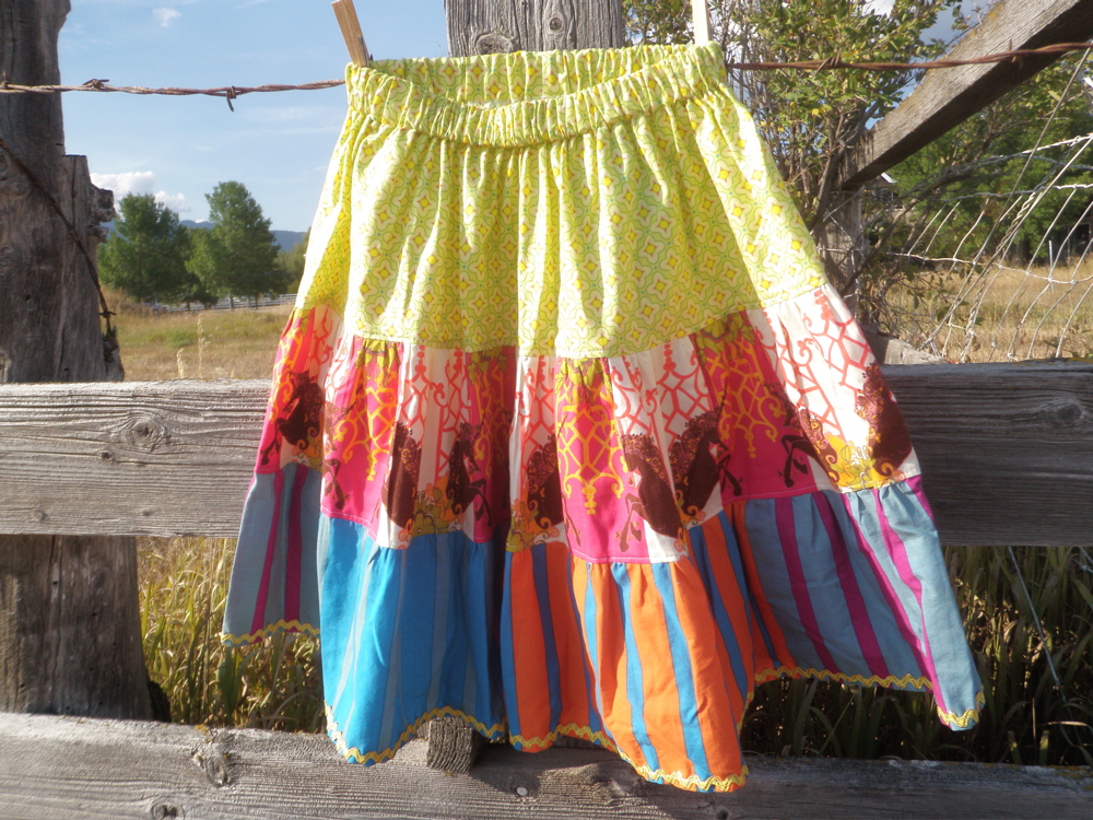 3 tiered girls skirt by noelleodesigns