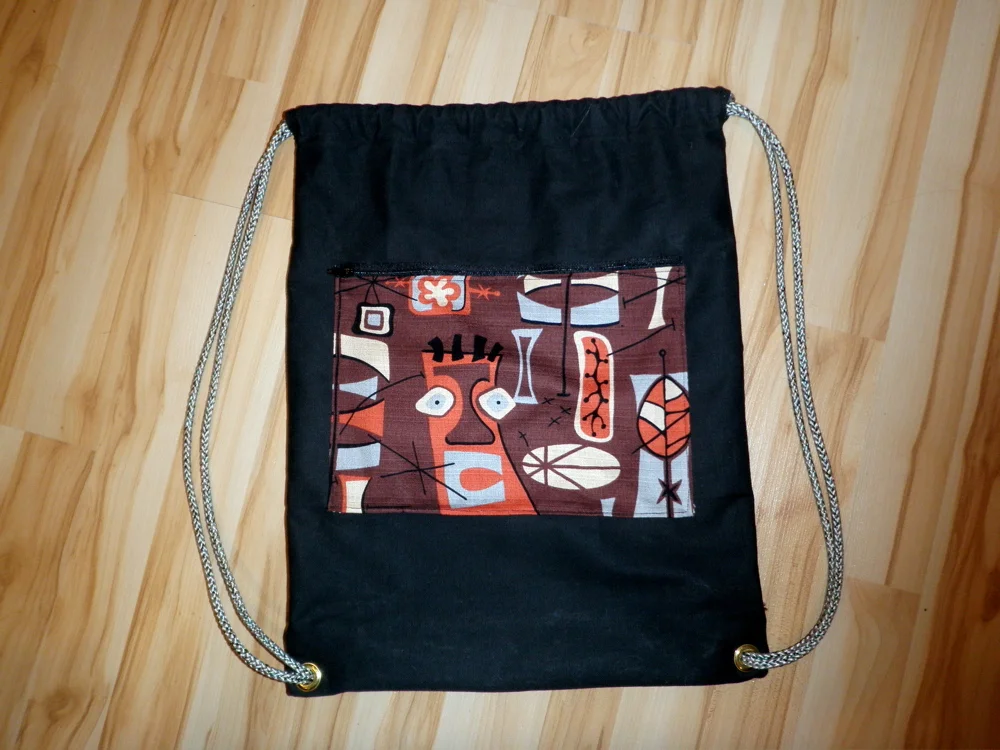 drawstring backpack by noelleodesigns