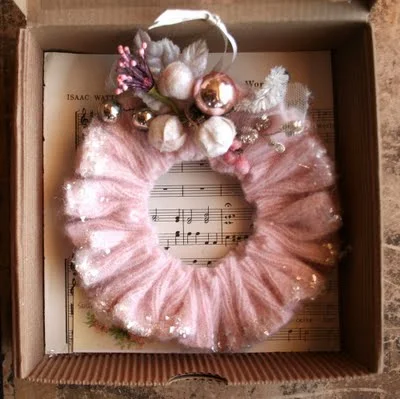 pink wreath