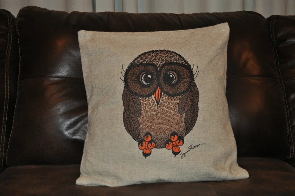 New Brown and Orange Throw Pillow