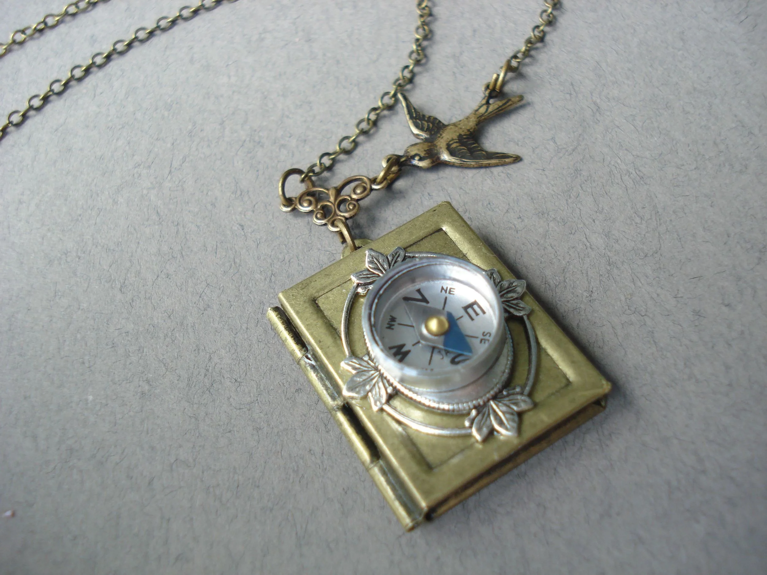 book with compass