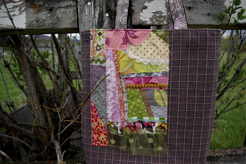 crazy quilt purse