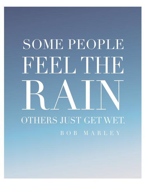feel the rain-print