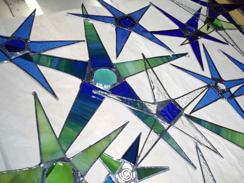 stained glass stars