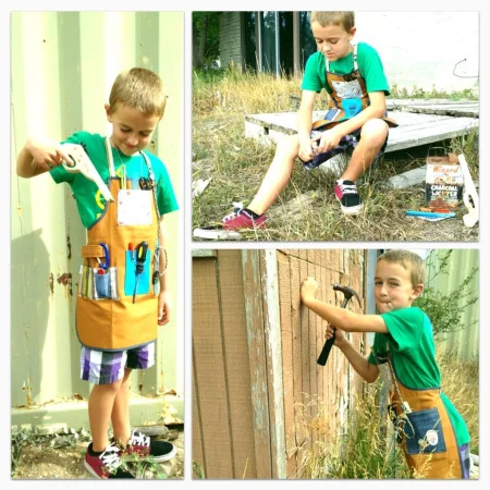 boy canvas apron