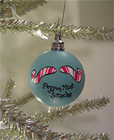 PepperMint Stache Ornament