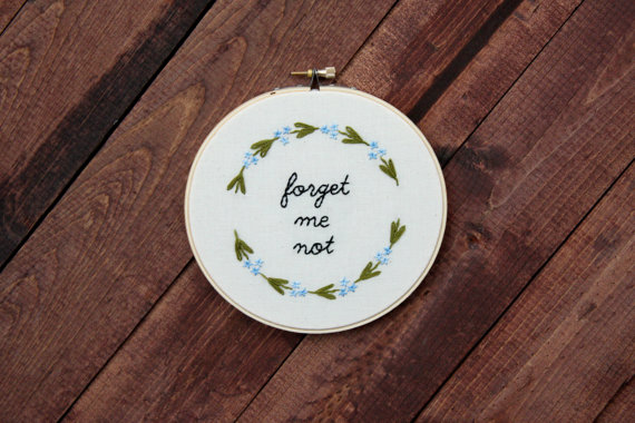 forget me not hoop