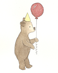 bear and balloon for beehive