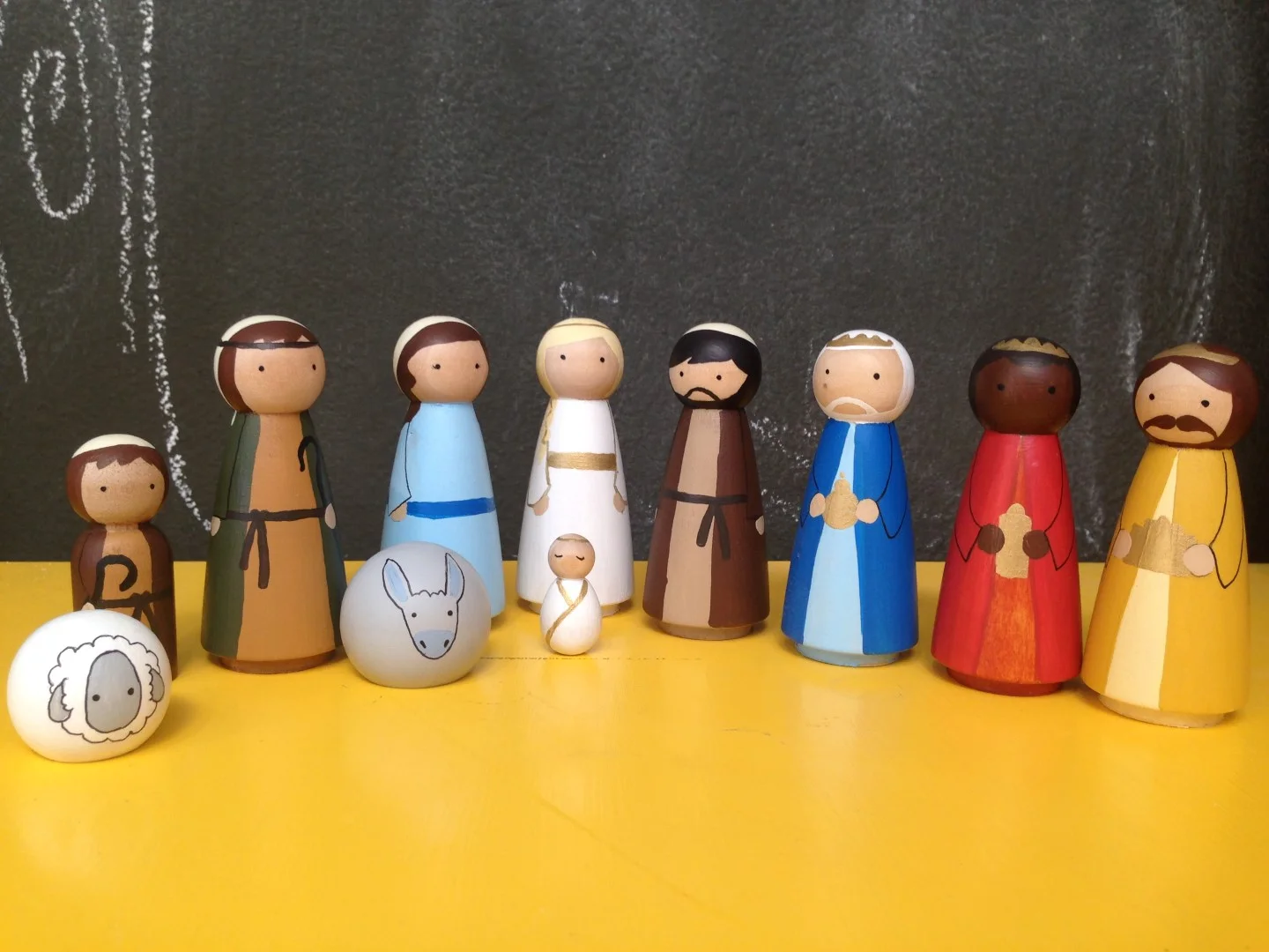 - peg doll nativity  tomi ann hill